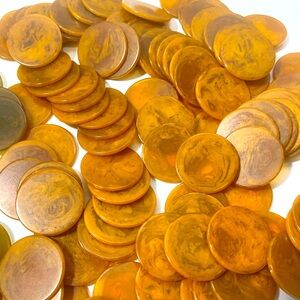 Vintage 1930’s Bakelite Swirl Chips 209 chips 175.00